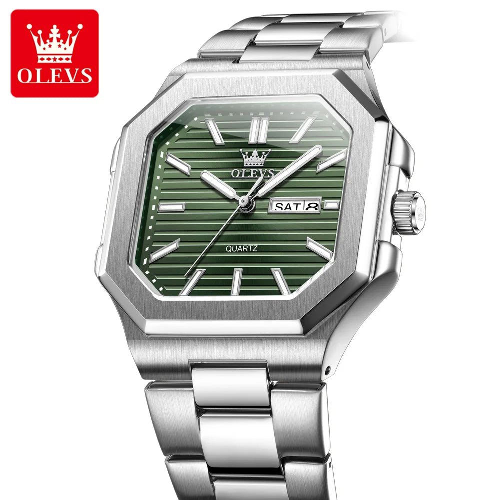 OLEVS fashion steel Quartz Men's watch