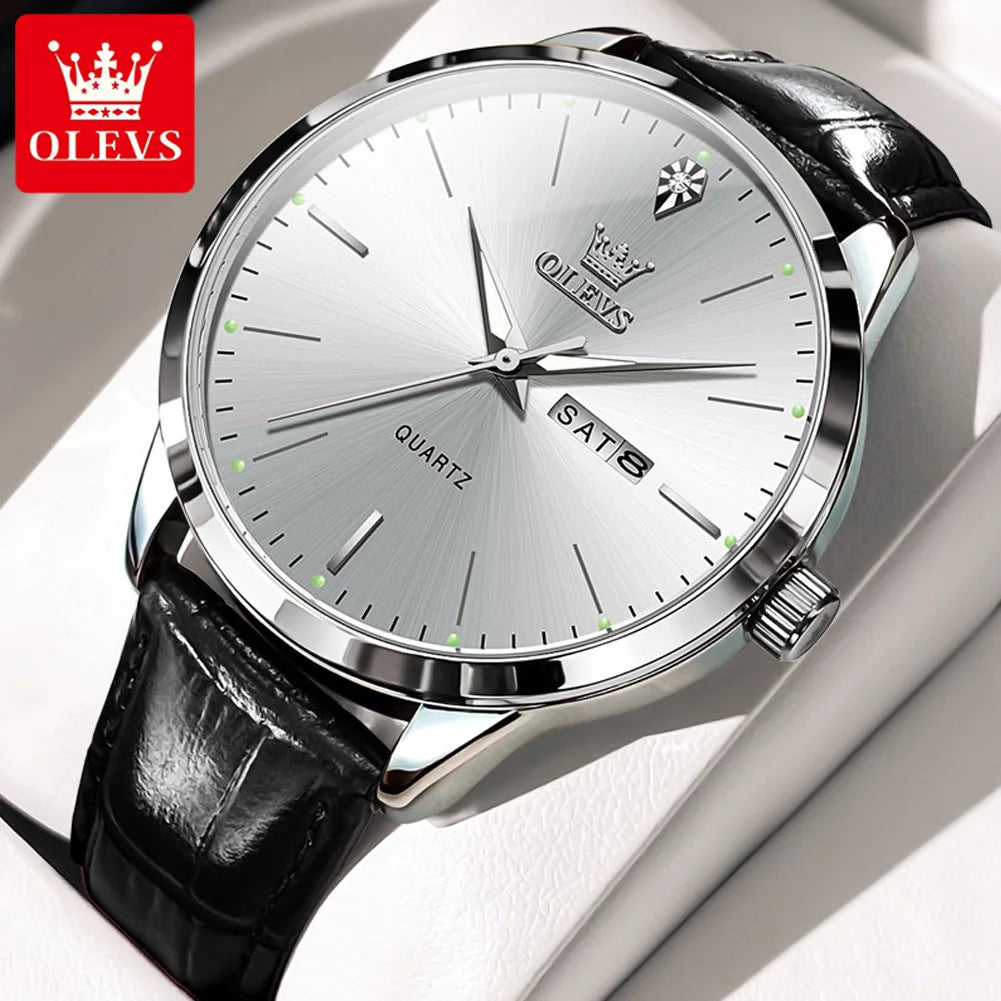 OLEVS classic leather men's eatch