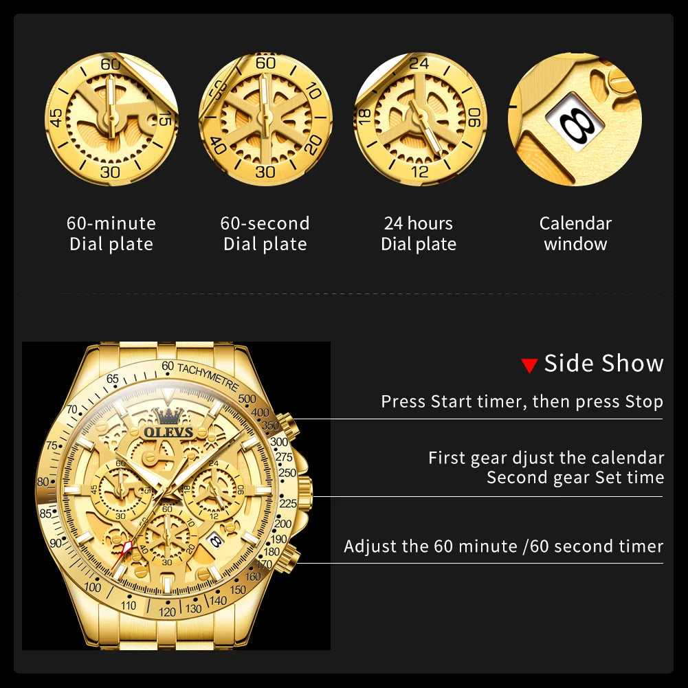 OLEVS 9913 luxury Quartz Watch