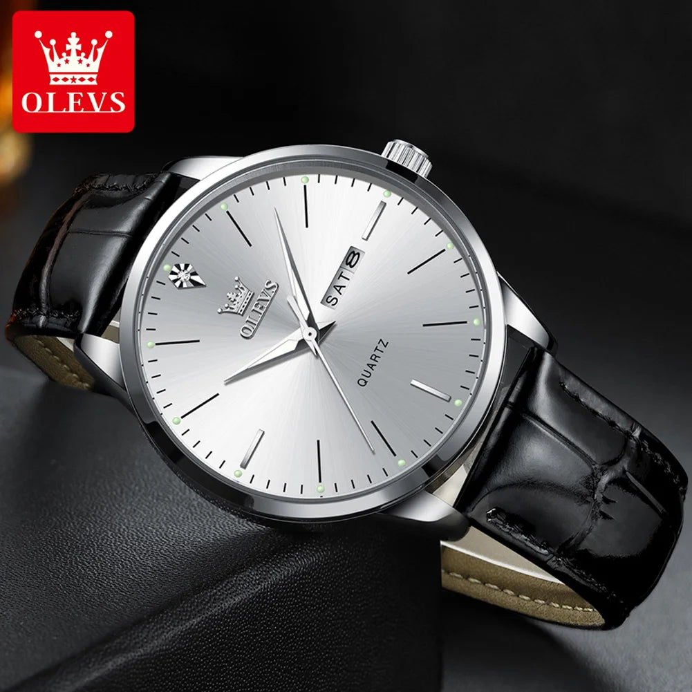 OLEVS classic leather men's eatch