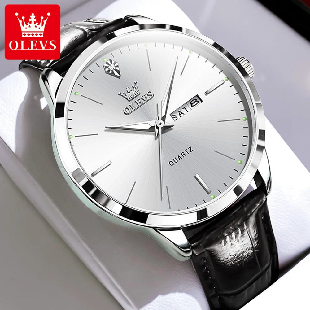 OLEVS classic leather men's eatch