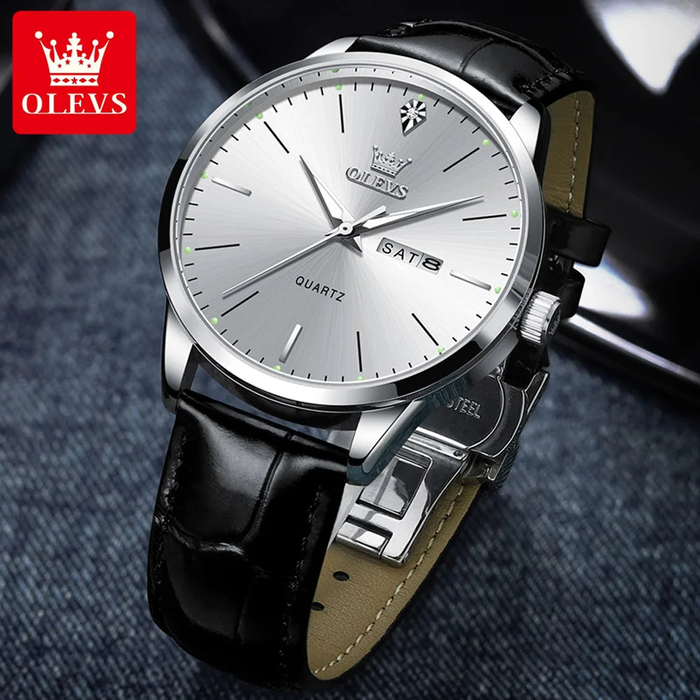 OLEVS classic leather men's eatch