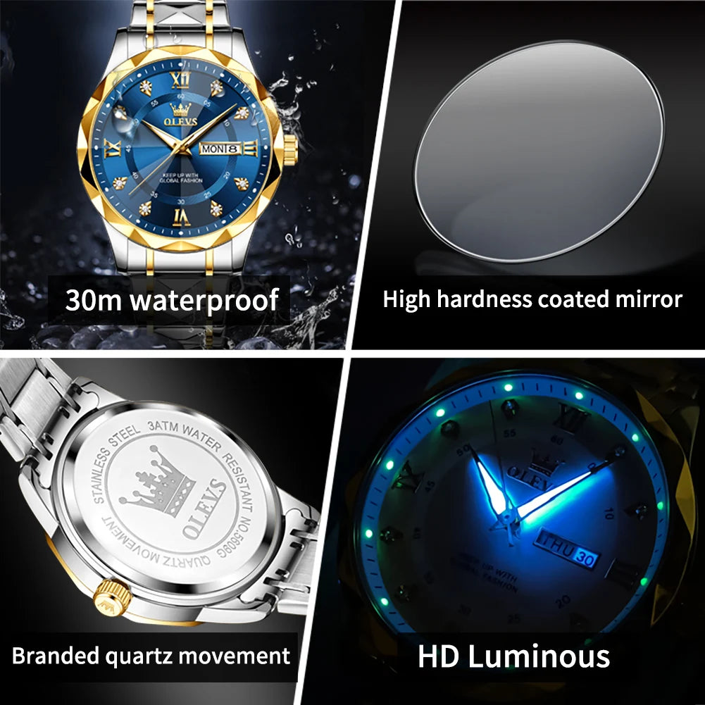 OLEVS 5609 waterproof quartz