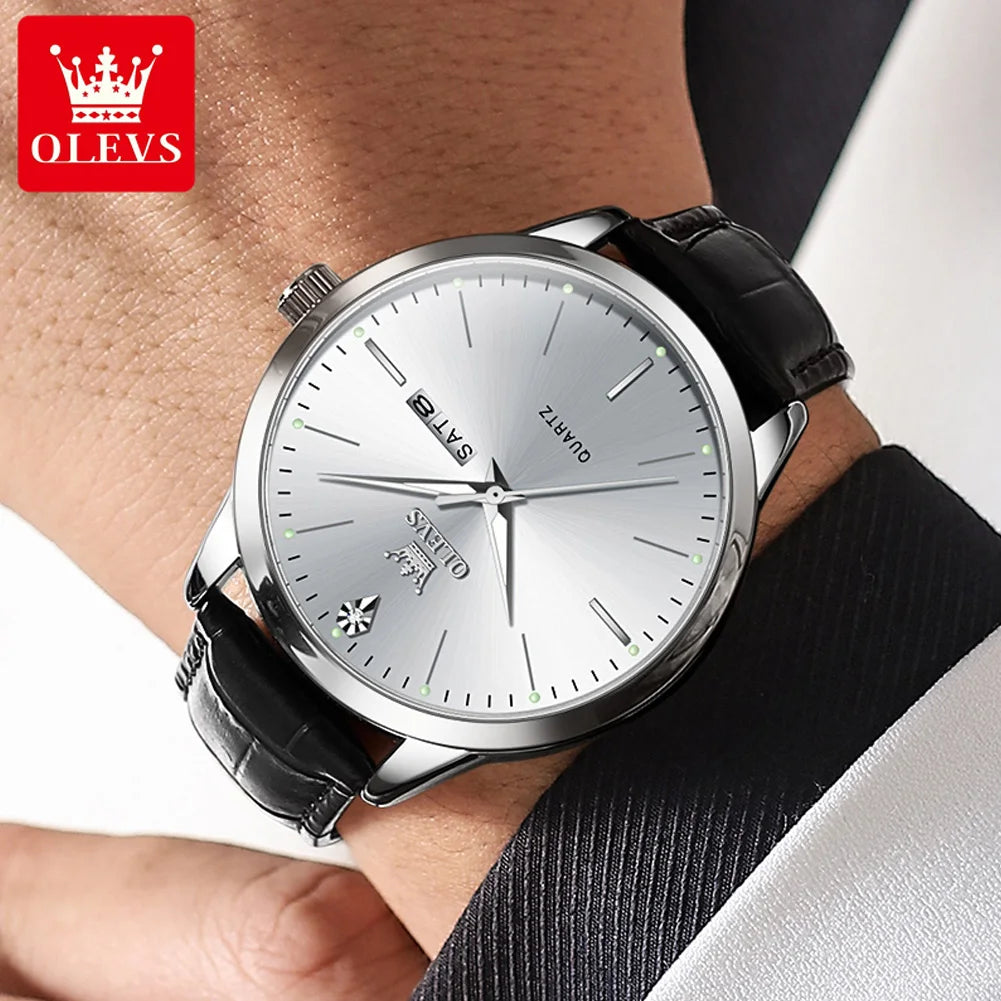 OLEVS classic leather men's eatch