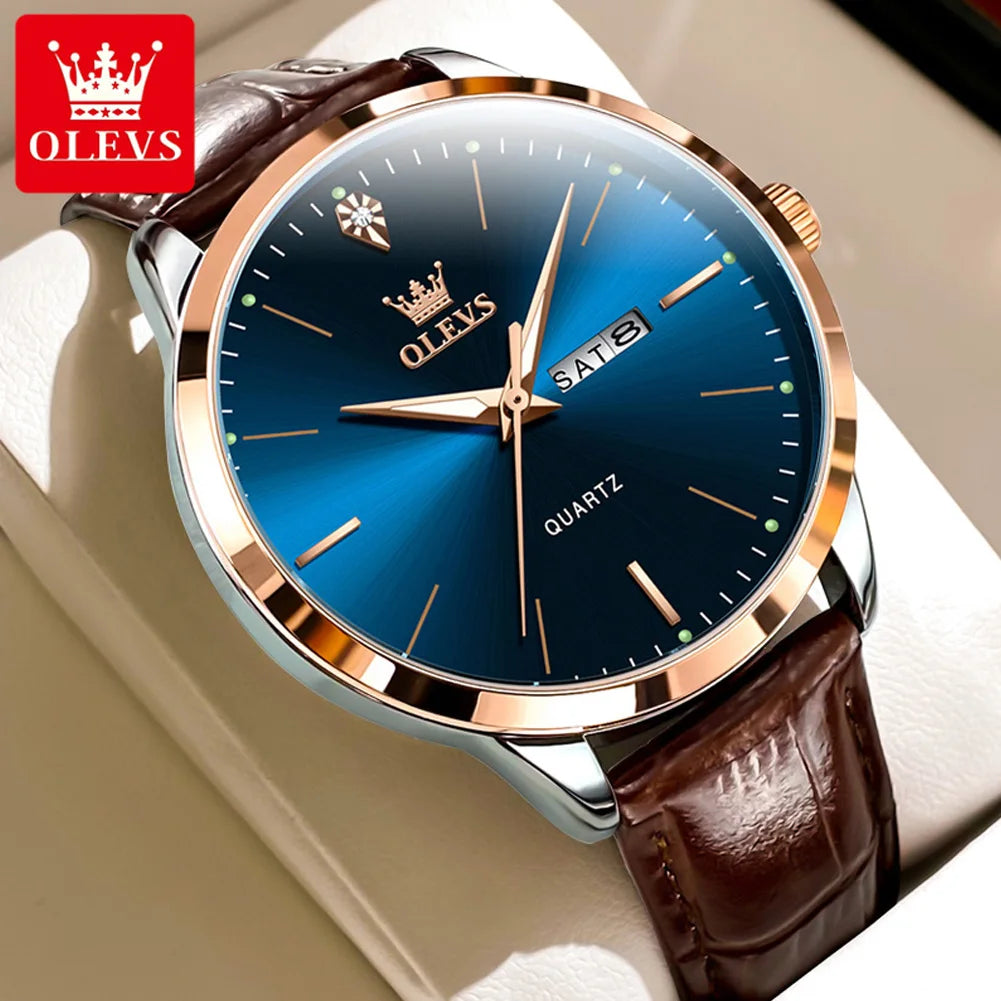 OLEVS classic leather men's eatch